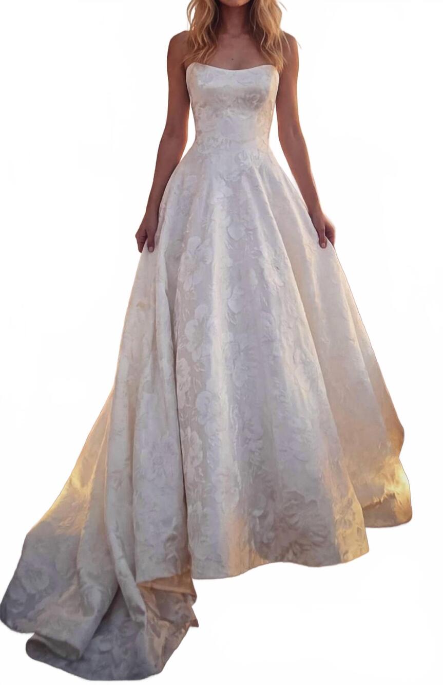 NEW RANDY FENOLI karson gown in ivory